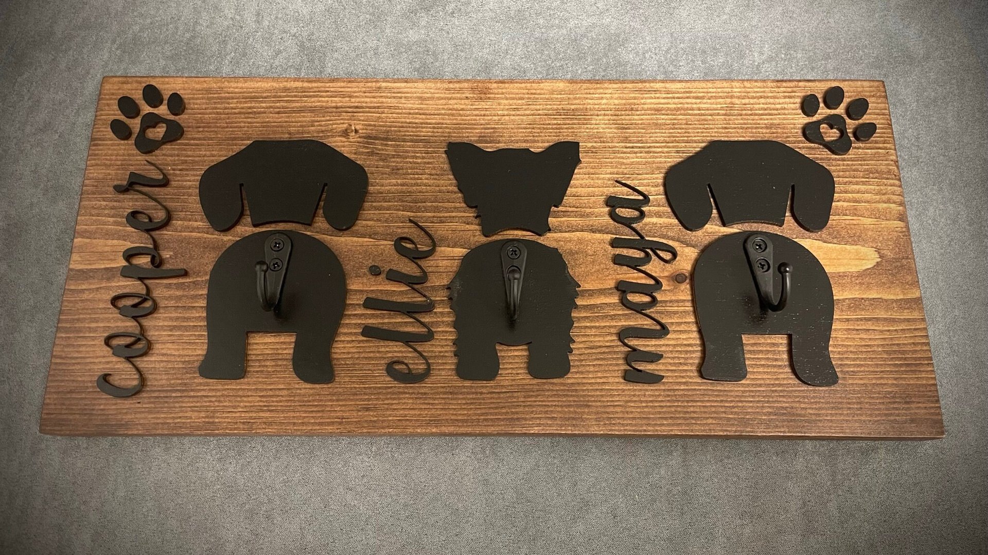 Dog Leash / Lead Hanger (Personalized for your fur-baby)
