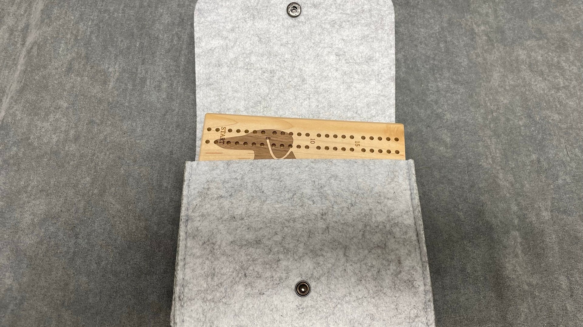 Wiener Dog (Mini Dachsund) Folding Travel Cribbage Board