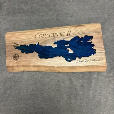 Small Custom Lake Live Edge Sign (Personalized)