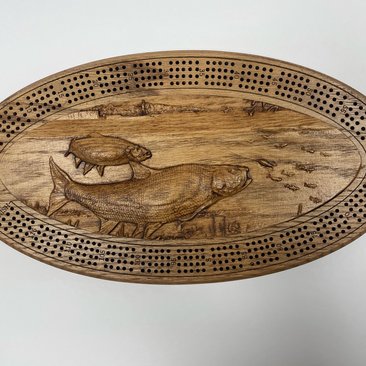 Fishing Cribbage Board:  The Ultimate Fishing-themed Cribbage Adventure