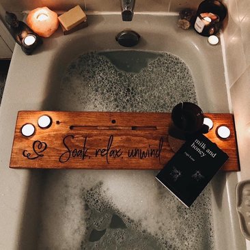 Relaxation Enhancer: Bath Tray Caddy for Spa-Like Baths
