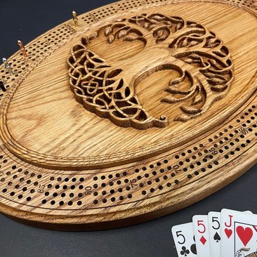 Personalized Tree of Life Cribbage Board: Elevate Your Game Nights