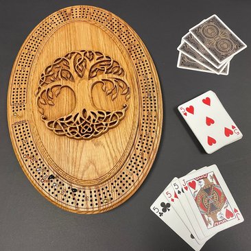 Personalized Tree of Life Cribbage Board: Elevate Your Game Nights